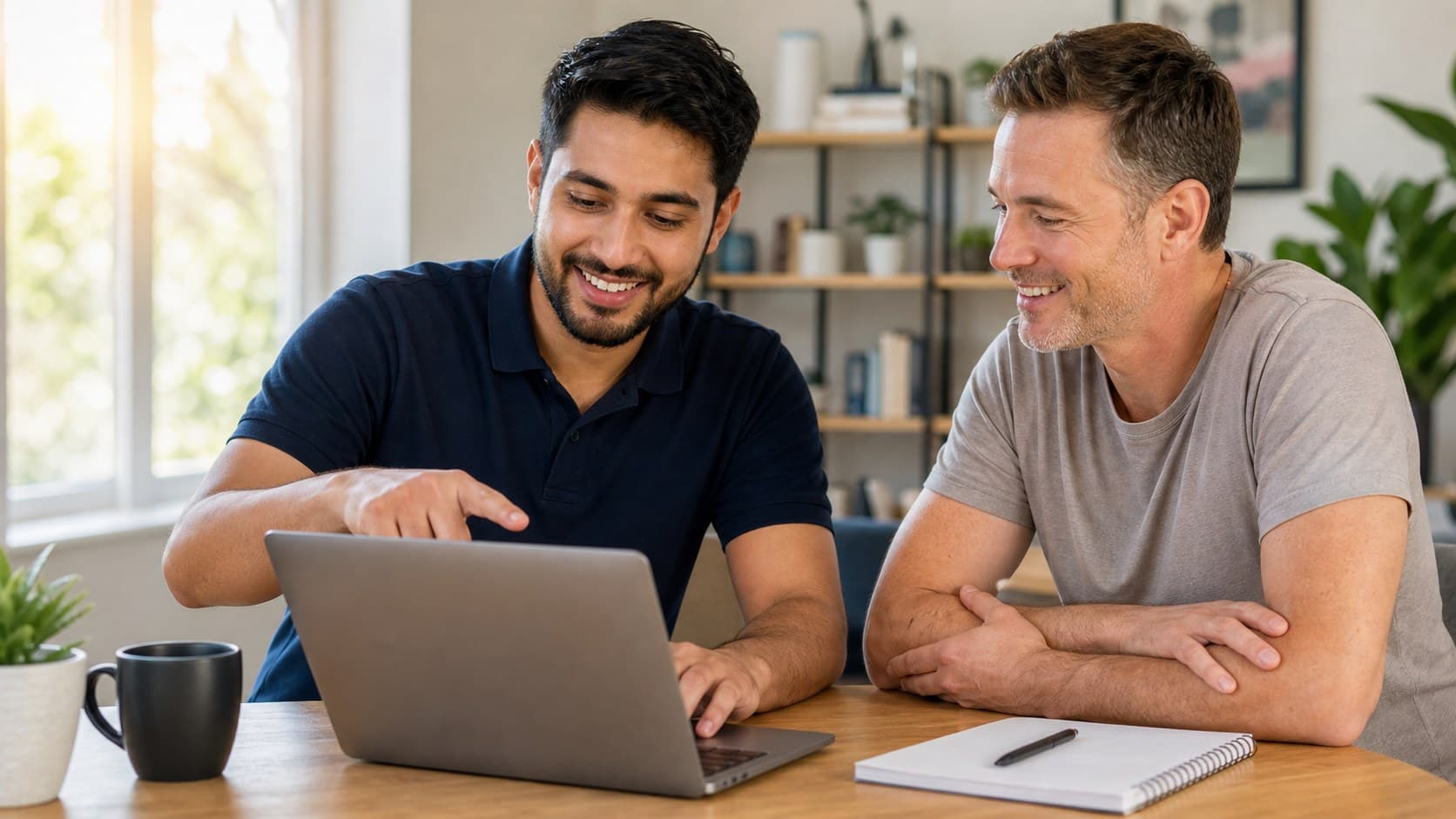 Windows laptop being checked before a Windows 11 upgrade in a Sydney home office
