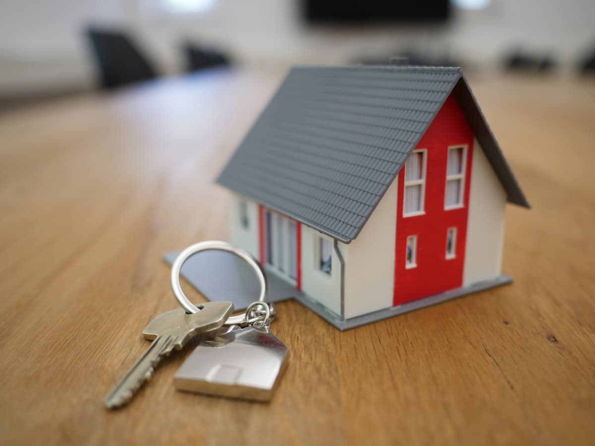 Real estate agent with house keys