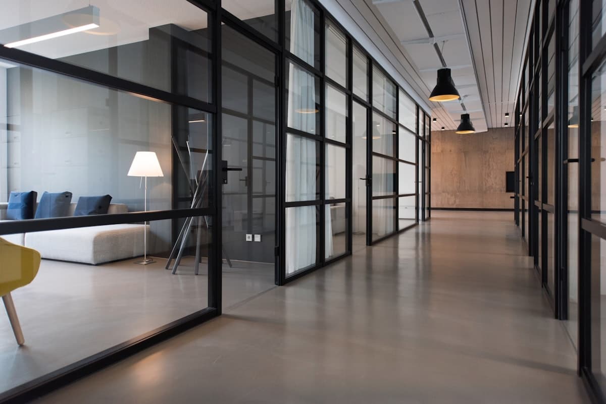 Startup team working in a modern office